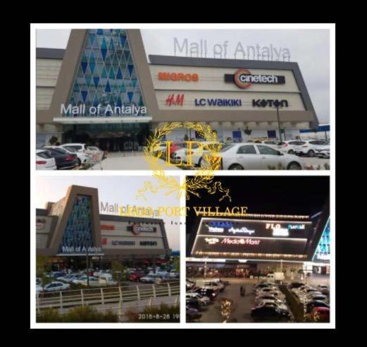 Close Airport,Mall Of Antalya Shopping Center,Tram Station Buitenkant foto